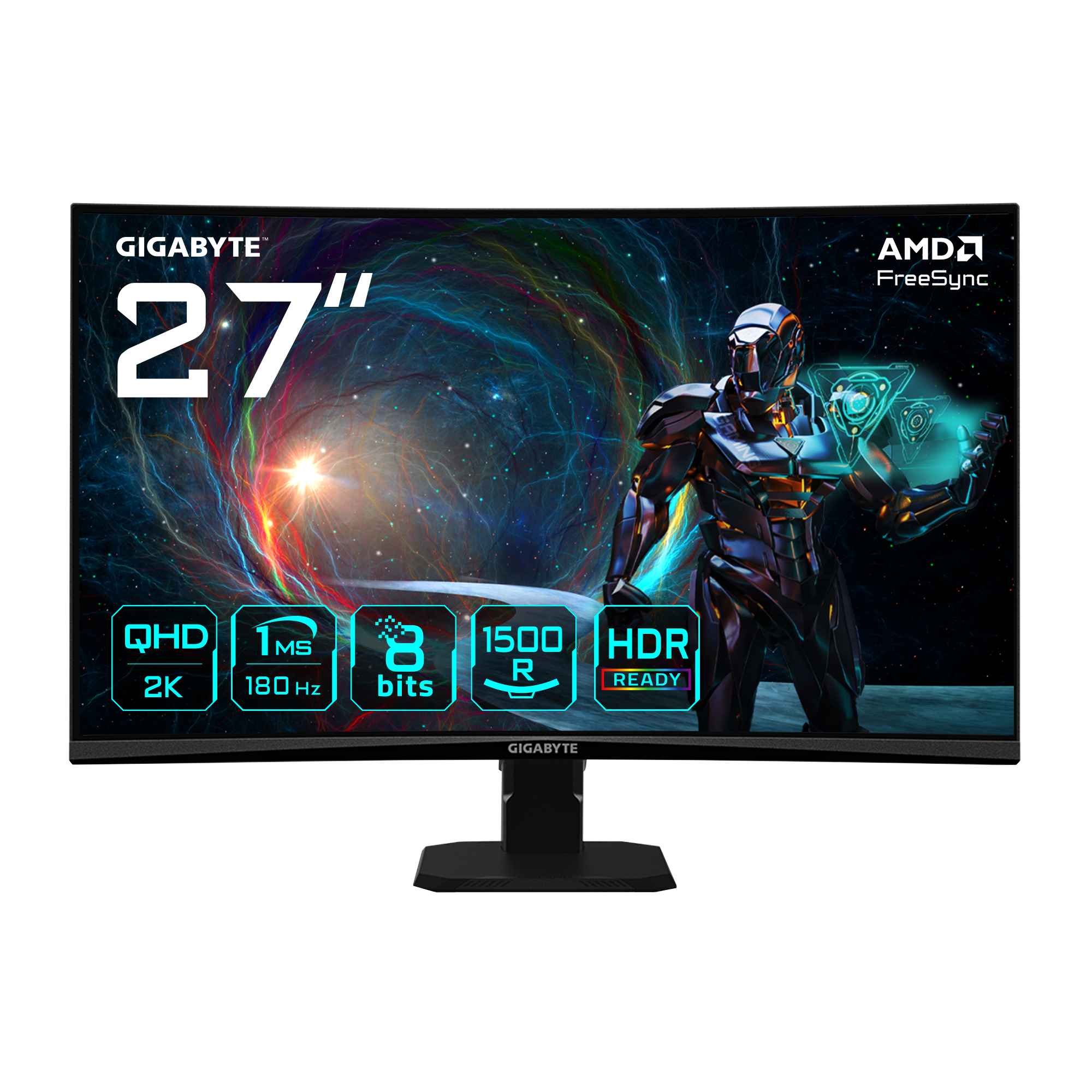 Gigabyte GS27QCA 27 inch QHD 180Hz VA Curved Gaming Monitor
